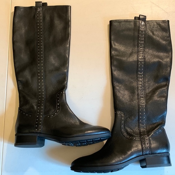 Sam Edelman Shoes - Sam Edelman studded knee-high boots size 8 M genuine leather knee-high